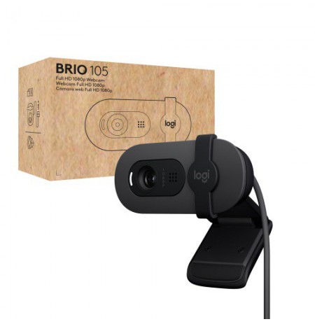 Logitech Brio 105 Verslo Internetinė kamera, 2 MP, FHD 1080p, USB-A, Juoda (SPEC)