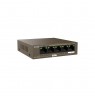 Tenda TEG1105PD network switch Gigabit Ethernet (10/100/1000) Power over Ethernet (PoE) Brown