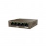 Tenda TEG1105PD network switch Gigabit Ethernet (10/100/1000) Power over Ethernet (PoE) Brown
