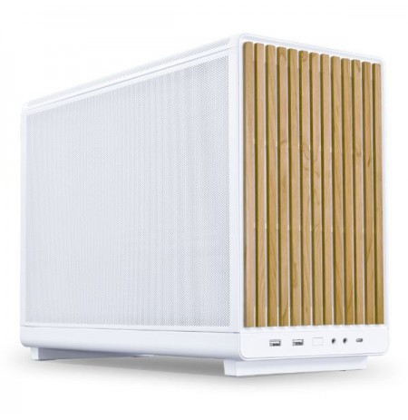 Lian Li DAN Cases A3-mATX Wood Edition PC Case, Micro-ATX - Beech, white