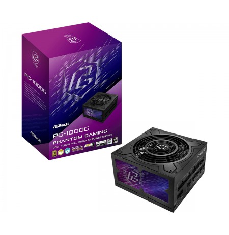 Asrock Phantom Gaming PG-1000G power supply unit 750 W 20+4 pin ATX ATX Black