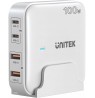 GaN network charger - Unitek P1229AWH01-EU | 100W 2x USB-C 2x USB-A