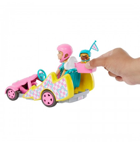 PROMO Barbie Go-Kart Stacie Movie Vehicle & HRM08 MATTEL Doll