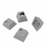 Glorious Polychroma V2 Keycaps, ANSI Layout (US), Polycarbonate, UV Print - Transparent