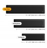 Glorious Ergonomic Wrist Rest - Full Size, Fabric, Black
