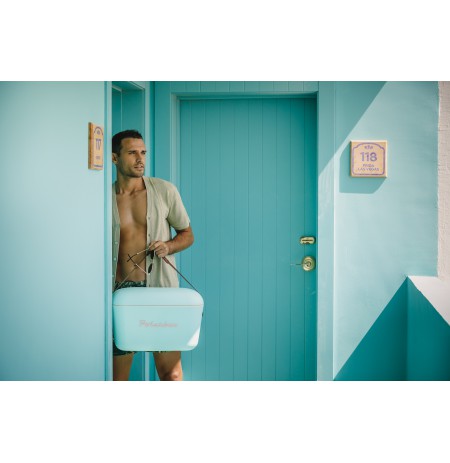 POLARBOX Cyan – Baby Rose Classic retro šaltkrepšis, 12L