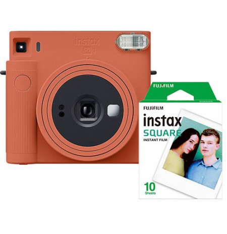 Momentinis fotoaparatas instax SQUARE SQ1 TERRACOTTA ORANGE+instax SQUARE glossy (10pl)