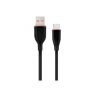 Cablexpert Premium silicon Type-C USB charging and data cable, 1.5 m | CC-USB2S-AMCM-1.5M-BK