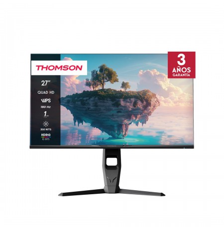 Thomson M27QG5Y14 computer monitor 68.6 cm (27") 2560 x 1440 pixels Quad HD LED Grey