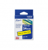Brother | TZe-651 Laminated Tape | Black On Yellow | TZe | 8 m | 2.4 cm