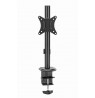 Gembird MA-D1-02 Desk mounted single monitor arm, 17”-32”, 9kg