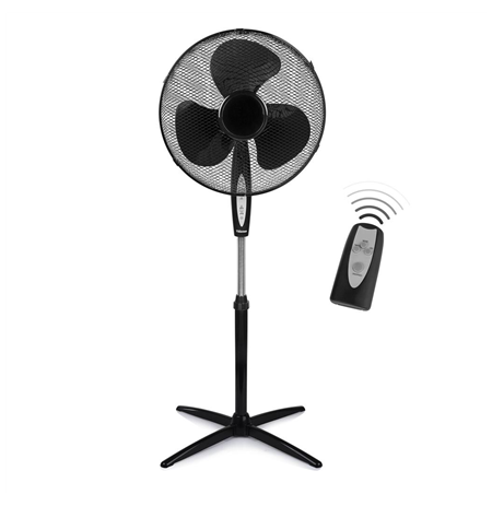 Tristar | Fan | VE-5899 | Stand Fan | Black | Diameter 40 cm | Number of speeds 3 | Oscillation | 45 W | Remote control