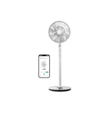 Duux | Fan | Whisper Flex Ultimate Smart | Stand Fan | White | Diameter 34 cm | Number of speeds 30 | Oscillation | 3-26 W | Rem