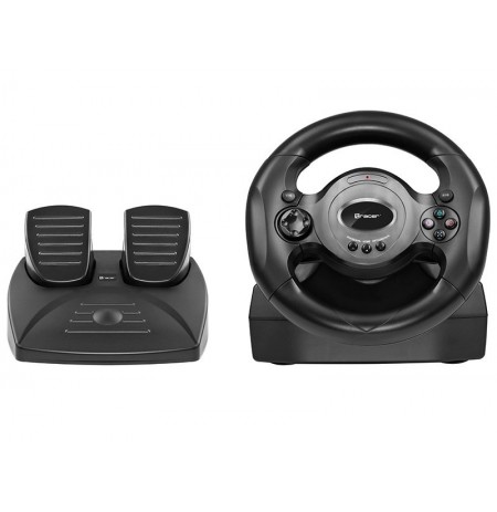Tracer TRAJOY46765 Rayder 4 in 1 Gaming Controller Steering wheel + Pedals PlayStation 4, Playstation 3, Xbox One, PC Black