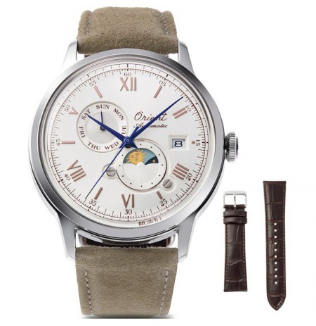 Watch Orient Classic Bambino 2nd Generation Version9 Sun & Moon Automatic RA-AK0808S30B Limited Edition 9500pcs