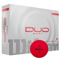 WILSON DUO SOFT 12-BALL golfo kamuoliukai Red