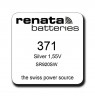 Baterija laikrodžiui RENATA 371 SR920SW, Šveicarija