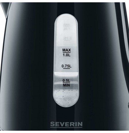Severin WK 3410 electric kettle 1 L 2200 W Black
