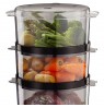 Russell Hobbs 26530-56 steam cooker 3 basket(s) Freestanding 400 W Black, Translucent
