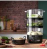 Russell Hobbs 26530-56 steam cooker 3 basket(s) Freestanding 400 W Black, Translucent