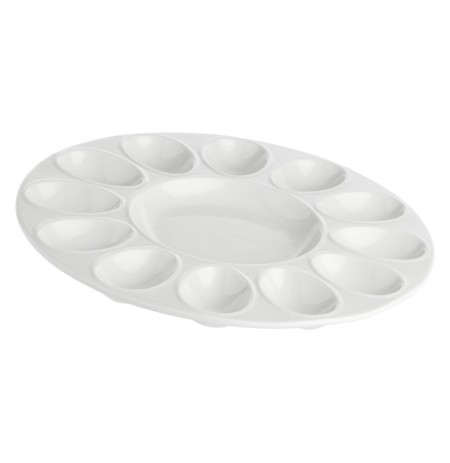 LA PORCELLANA BIANCA CONVIVIO Egg tray 26.5 cm