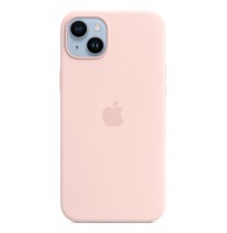 Apple iPhone 14 Plus Silicone Case with MagSafe - Chalk Pink