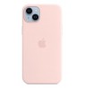 Apple iPhone 14 Plus Silicone Case with MagSafe - Chalk Pink