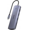 Unitek Hub 9in1 USB C Gigabit Ethernet HDMI VGA 3x USB A PD Card Reader 100W