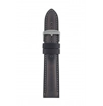 Leather strap Iron Annie dark blue, 22 mm