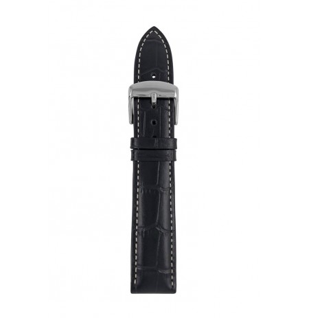 Leather strap black Zeppelin, 20 mm