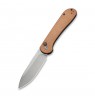 CIVIVI Button Lock Elementum Knife with Brown Micarta