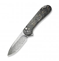 CIVIVI Button Lock Elementum II Damast CF Knife