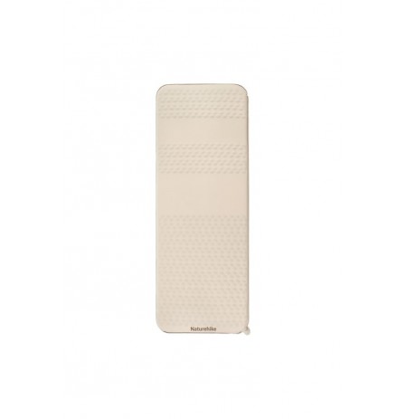 Self-inflating mat Featherbone single large wide 6.5cm brown