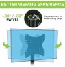 Techly Universal Desk Stand for LED/LCD TV 23-43" Black
