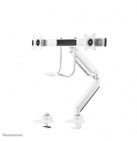 Neomounts NM-D775DXWHITE Monitor arm 10-32" - gas spring - Topfix - 180°-stop