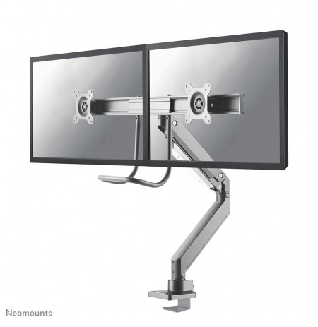 Neomounts NM-D775DXSILVER Monitor arm 10-32" - gas spring - Topfix - 180°-stop