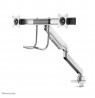 Neomounts NM-D775DXSILVER Monitor arm 10-32" - gas spring - Topfix - 180°-stop