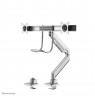 Neomounts NM-D775DXSILVER Monitor arm 10-32" - gas spring - Topfix - 180°-stop