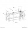 Neomounts LED-VW2000BLACK Videowall wall mount 32-75" - pop-out - max 70 kg