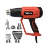 YATO HEAT GUN 1600W 50-650C 2GEARS LCD +MEMORY