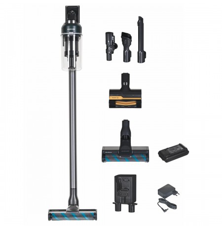 Samsung VS20C852CTN 2-in-1 stick vacuum Battery Dry Bagless 580 W Black, Chrome, Green, Wood