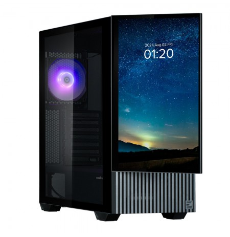 Zalman Z10 DS ATX Mid Tower PS Case Black, 120 mm  ARGB Fan x1