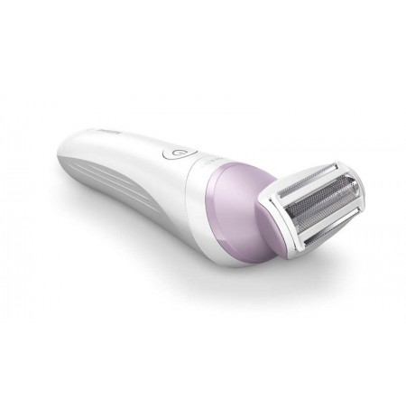 Philips Lady Shaver 6000 Series BRL136/00 Wet & Dry Belaidis skustuvas, White/Lilac