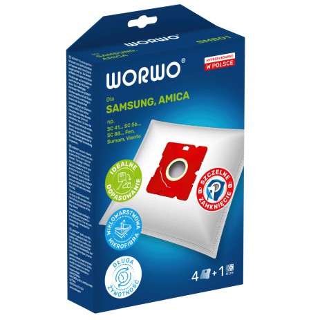 Dulkių siurblių maišeliai WORWO  SAMSUNG VP-95B  / SMB01