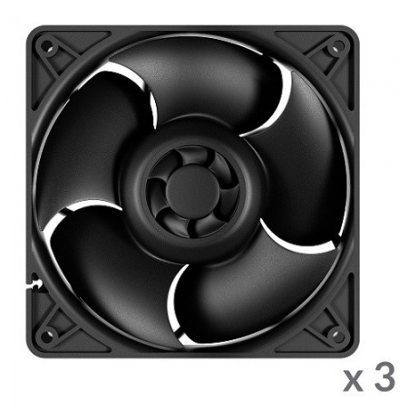 ARCTIC S12038-4K serverio ventiliatoriai, 4-pin, 40mm, 3 vnt.