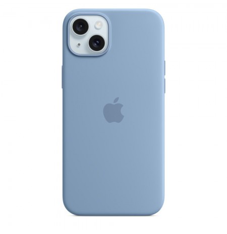 Apple iPhone 15 Plus Silicone Case with MagSafe - Winter Blue