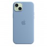 Apple iPhone 15 Plus Silicone Case with MagSafe - Winter Blue