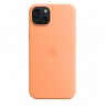 Apple iPhone 15 Plus Silicone Case with MagSafe - Orange Sorbet