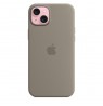 Apple iPhone 15 Plus Silicone Case with MagSafe - Clay