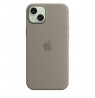 Apple iPhone 15 Plus Silicone Case with MagSafe - Clay